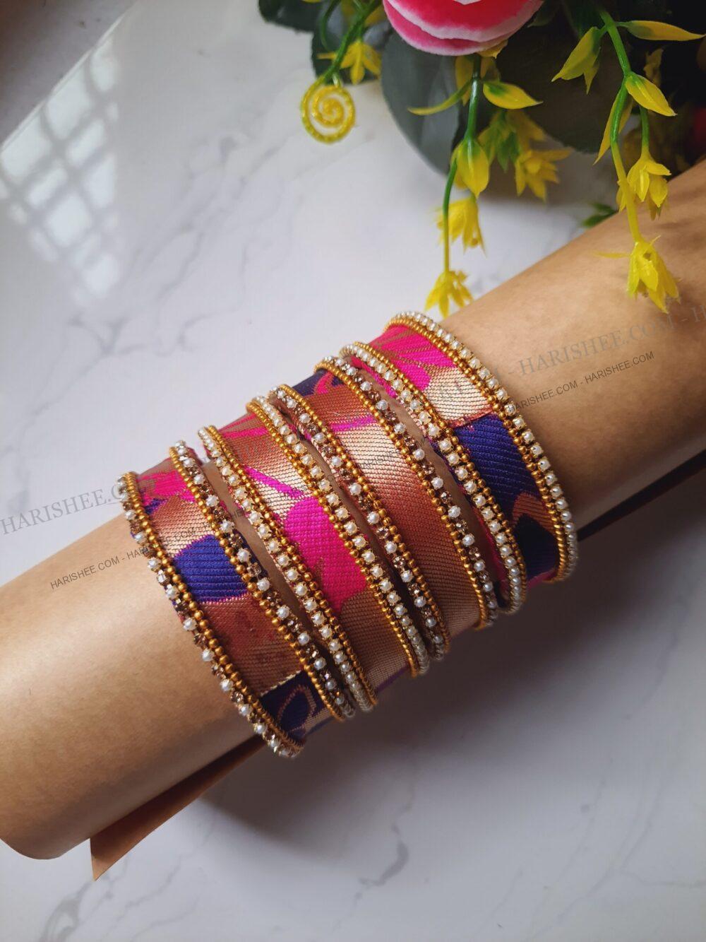 Aafreen3- RaniPink Paithani Bangles