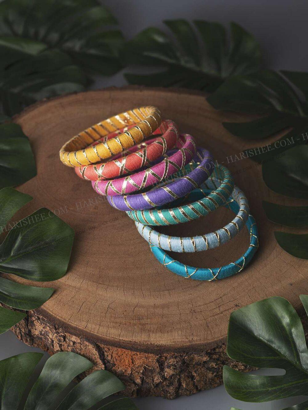 Karini - Thread Bangles Set (Multicolored)