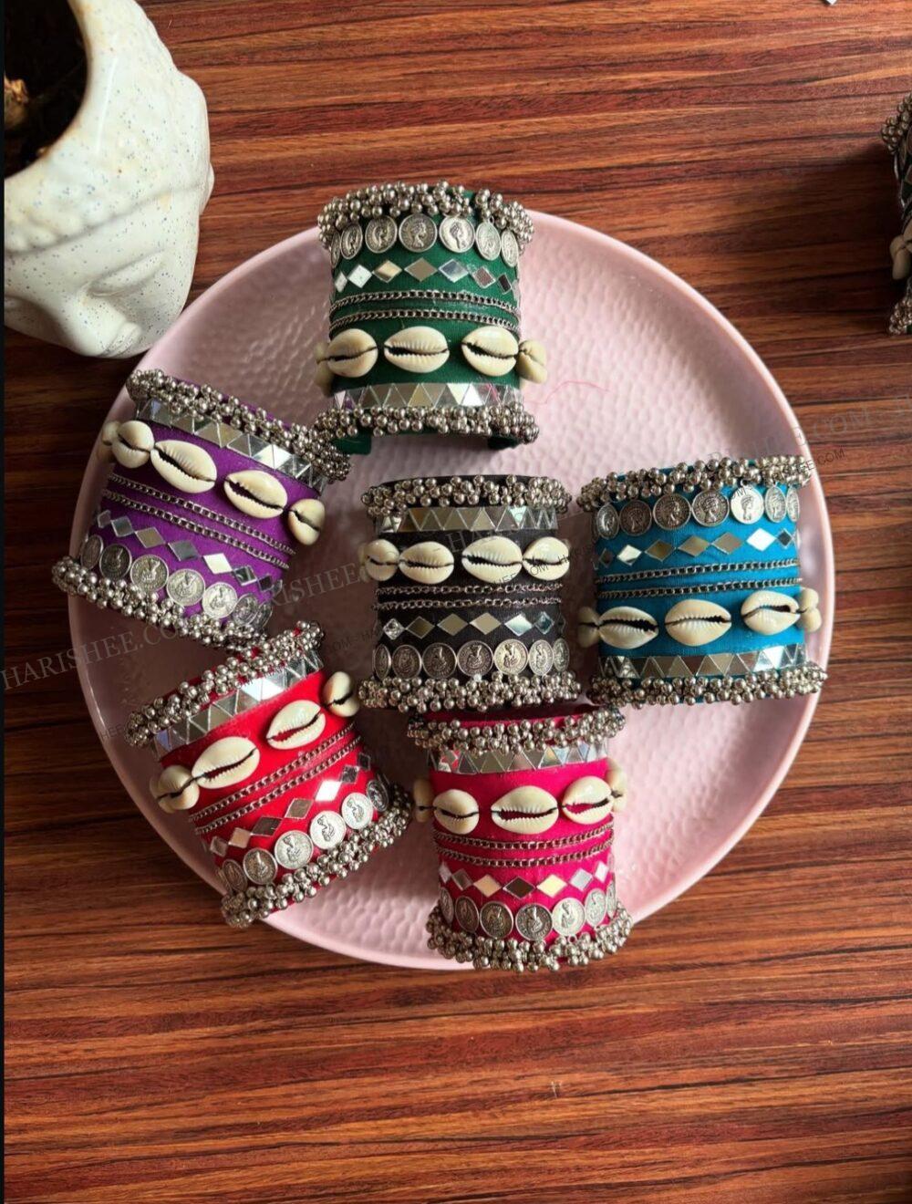 Nitya - Navratri Handcuff/ Kawri Shell Bangles
